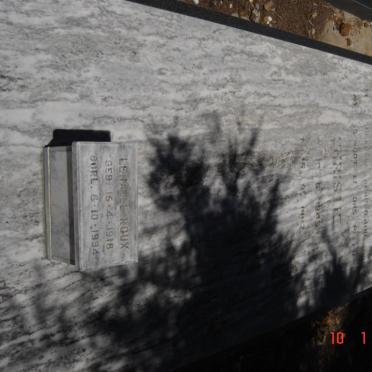 RICHTER A.  1945-1992 :: LE ROUX Lena 1918-