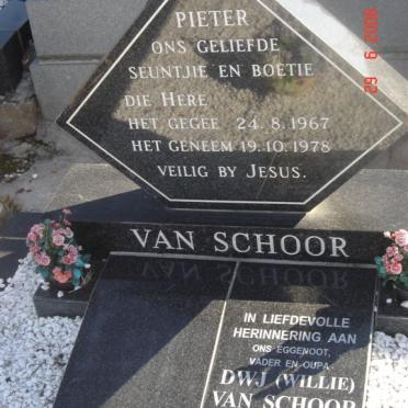 SCHOOR D.W.J., van 1935-2001 :: VAN SCHOOR Pieter 1967-1978
