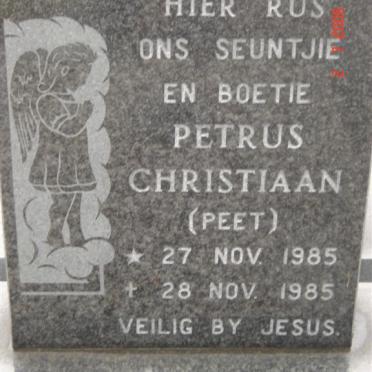 SMIT Petrus Christiaan 1985-1985