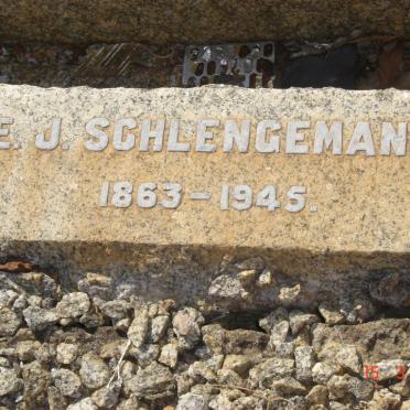 SCHLENGEMAN E.J. 1863-1945