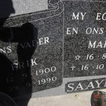 SAAYMAN Frik 1900-1990 &amp; Maria 1904-1982