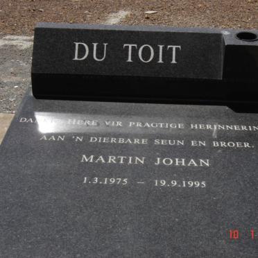 TOIT Martin Johan, du 1975-1995