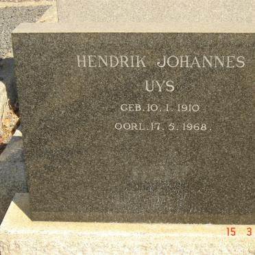 UYS Hendrik Johannes 1910-1968