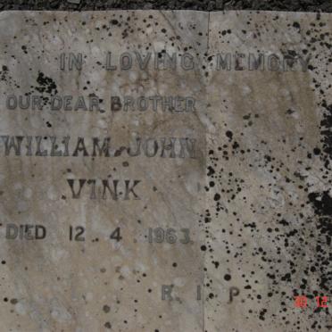 VINK William John -1963