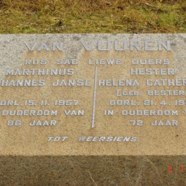 VUUREN Marthinus Johannes, Janse van -1957 &amp; Hester Helena Catherina BESTER -1957