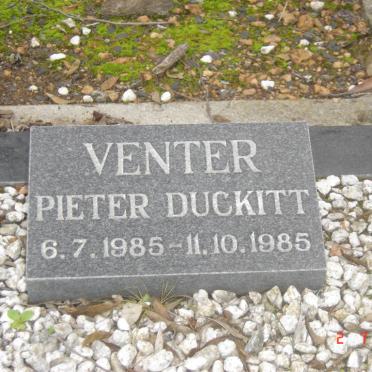VENTER Pieter Duckitt 1985-1985