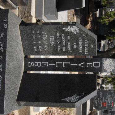 VILLIERS Dirk Adriaan, de 1920-1990