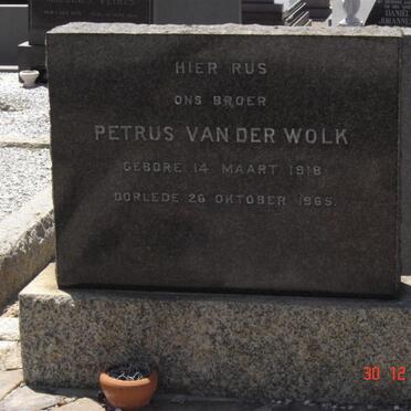 WOLK Petrus, van der 1918-1965