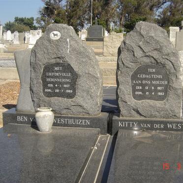 WESTHUIZEN Ben, van der 1907-1969 &amp; Kitty 1907-1883