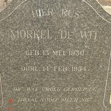 WIT Morkel, de 1930-1954