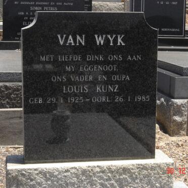 WYK Louis Kunz, van 1925-1985