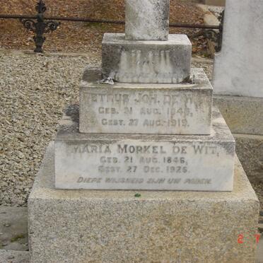 WIT Petrus Joh., de 1846-1919 :: DE WIT Maria Morkel 1846-1926