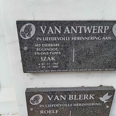 ANTWERP Izak, van 1961-2006