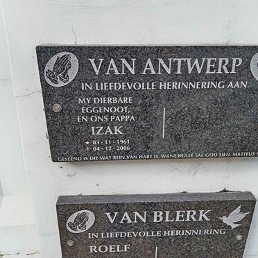 ANTWERP Izak, van 1961-2006