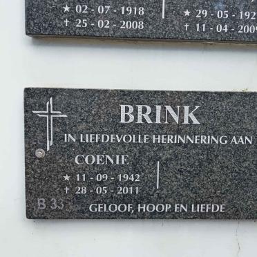 BRINK Coenie 1942-2011
