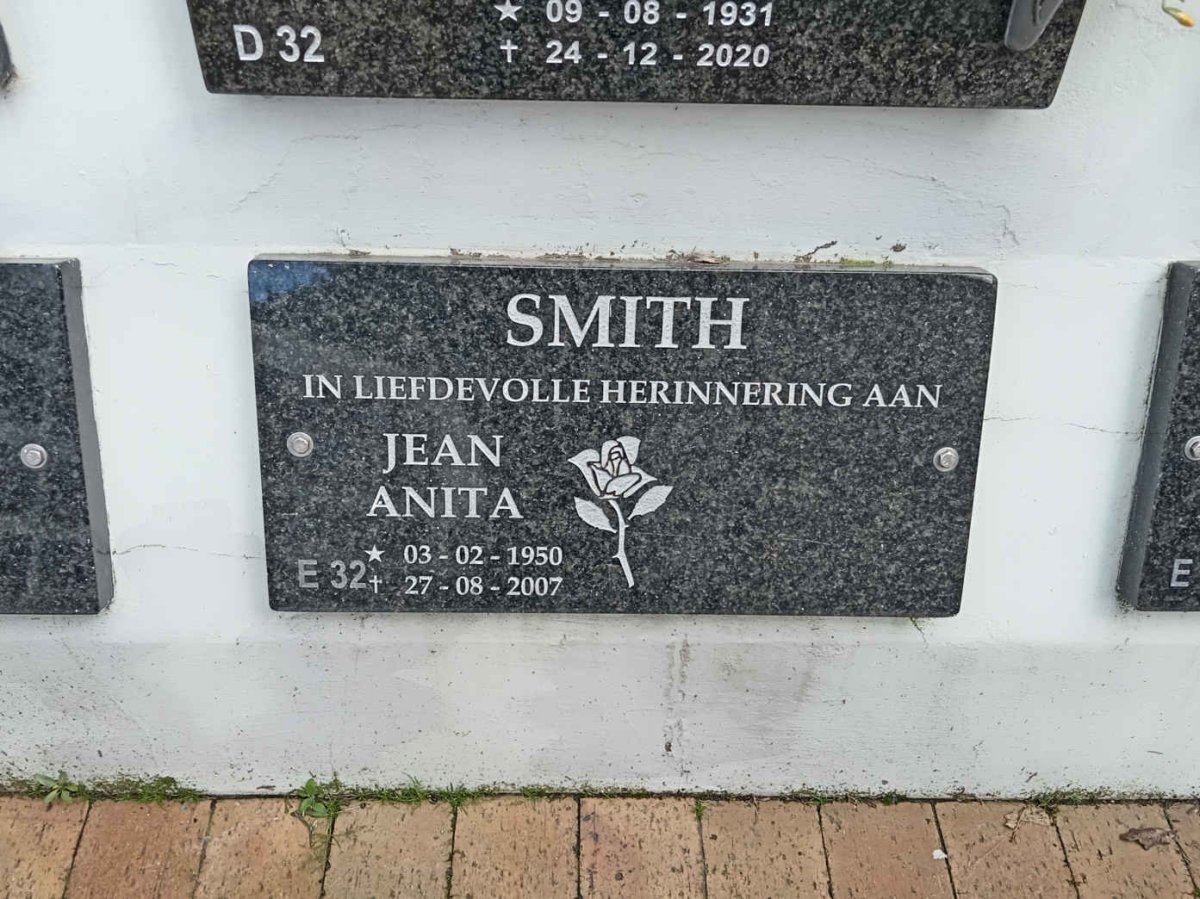 SMITH Jean Anita 1950-2007