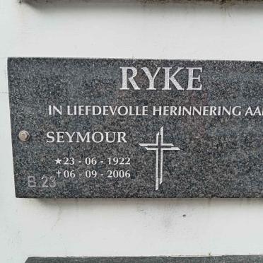 RYKE Seymour 1922-2006