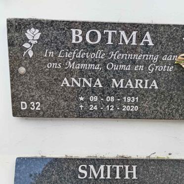 BOTMA Anna Maria 1931-2020