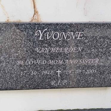HEERDEN Yvonne, van 1947-2005