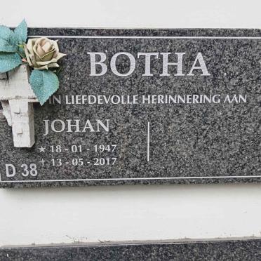 BOTHA Johan 1947-2017