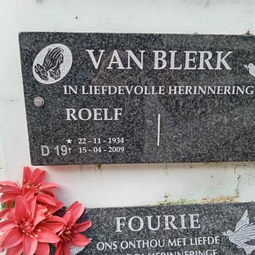 BLERK Roelf, van 1934-2009