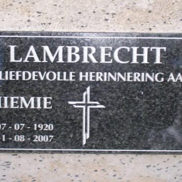 LAMBRECHT Miemie 1920-2007