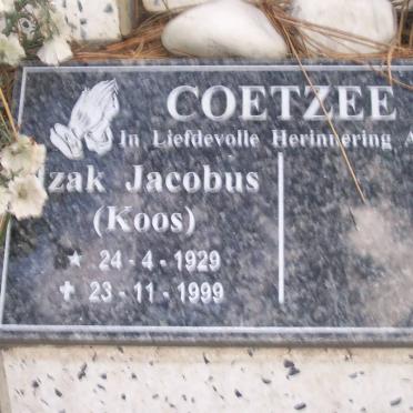 COETZEE Izak Jacobus 1929-1999