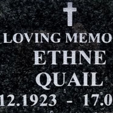 QUAIL Ethne 1923-2004