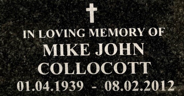 COLLOCOTT Mike John 1939-2012