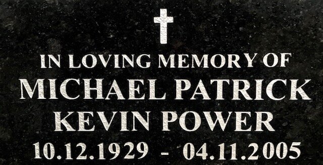 POWER Michael Patrick Kevin 1929-2005