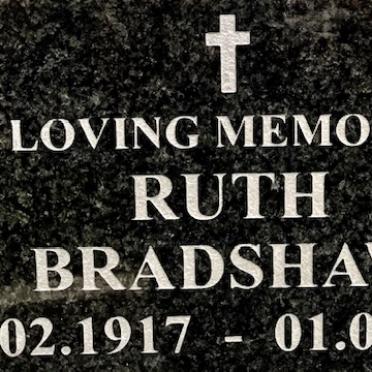 BRADSHAW Ruth 1917-2002