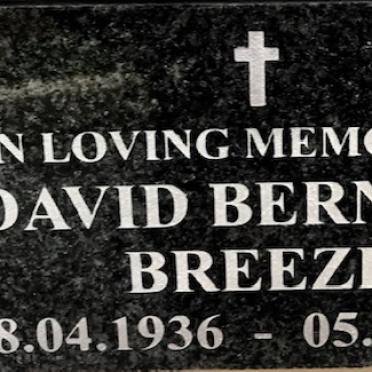 BREEZE David Bernard 1936-2017