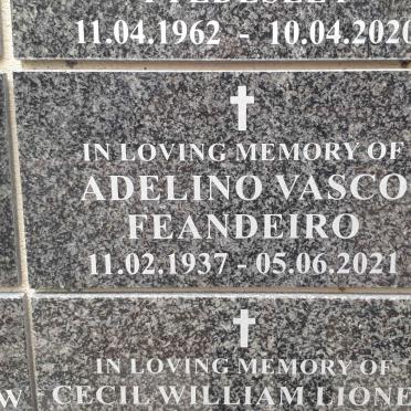 FEANDEIRO Adelino Vasco 1937-2021