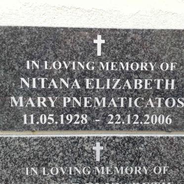 PNEMATICATOS Nitana Elizabeth Mary 1928-2006