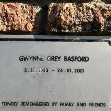BASFORD Gwynne Grey 1923-2001