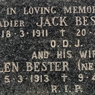 BESTER Jack 1911-1985 &amp; Helen LAING 1913-1996