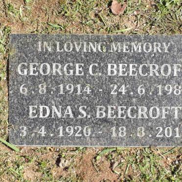 BEECROFT George C. 1914-1984 &amp; Edna S. 1920-2019 