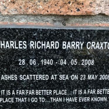 CRAXTON Charles Richard Barry 1940-2008