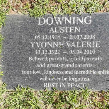 DOWNING Austen 1914-2008 &amp; Yvonne Valerie 1922-2010