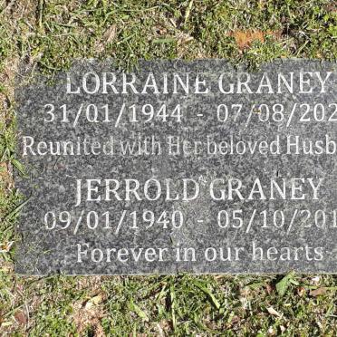 GRANEY Jerrold 1940-2015 &amp; Lorraine 1944-2021