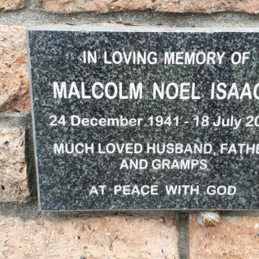 ISAACS Malcolm Noel 1941-2018