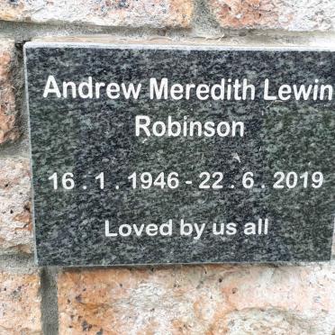 ROBINSON Andrew Meredith Lewin 1946-2019