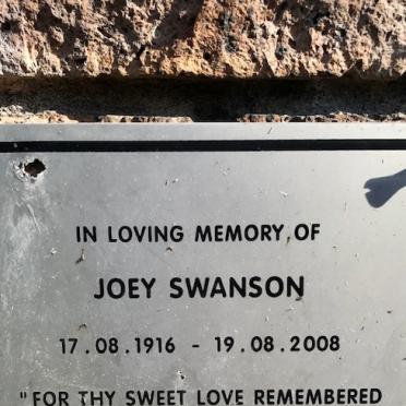 SWANSON Joey 1916-2008