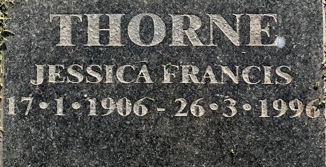 THORNE Jessica Francis 1906-1996