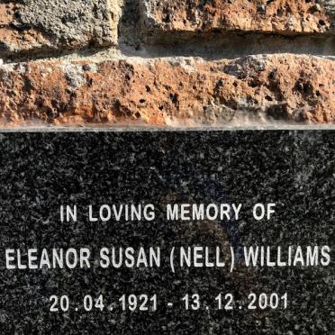 WILLIAMS Eleanor Susan nee NELL 1921-2001