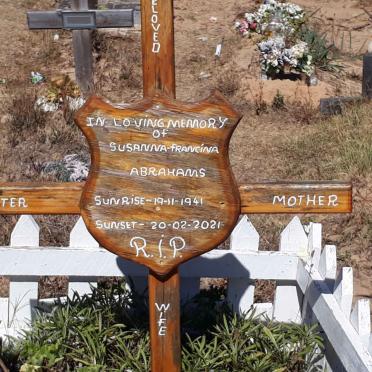 ABRAHAMS Susanna Francina 1941-2021