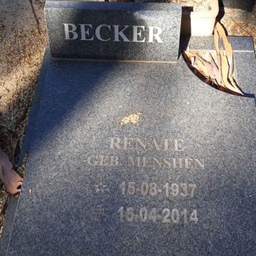 BECKER Renate nee MENSHEN 1937-2014