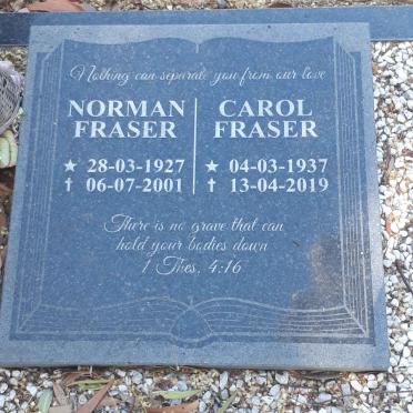 FRASER Norman 1927-2001 &amp; Carol 1937-2019