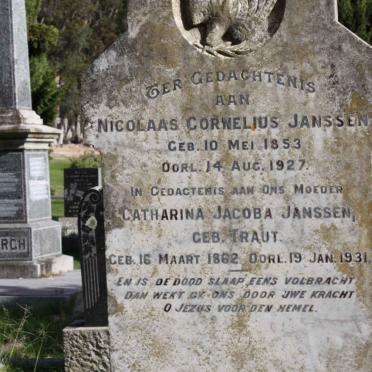 JANSSEN Nicolaas Cornelius 1853--1927 &amp; Catharina Jacoba TRAUT 1862-1931