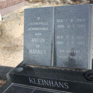 KLEINHANS Anton 1964-1992 :: KLEINHANS Hannes 1992-1992